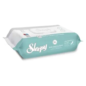 Lingettes de toilette corporelle adulte Sleepy XL – 50 unités