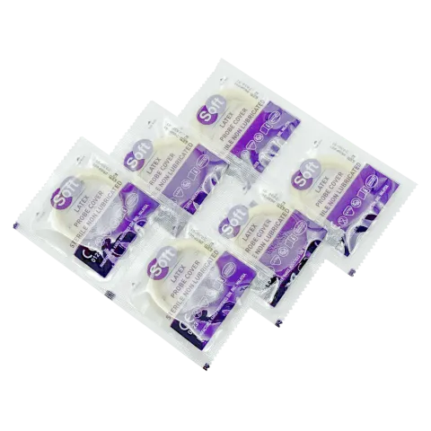 Protection de sonde échographique stérile en latex non lubrifié - Boîte de 100