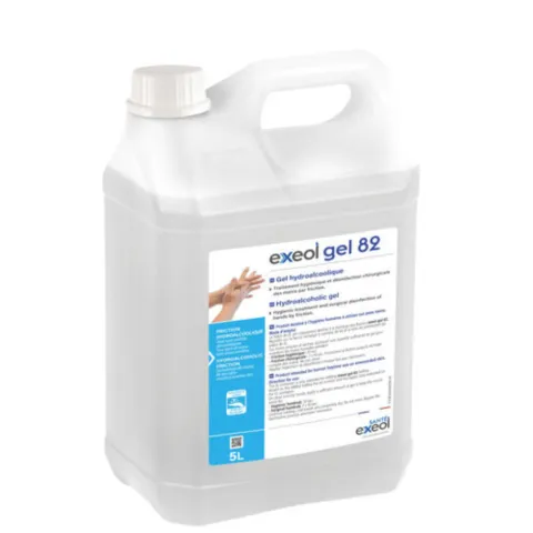 Gel hydroalcoolique Exeol Gel 82 – Bidon 5L