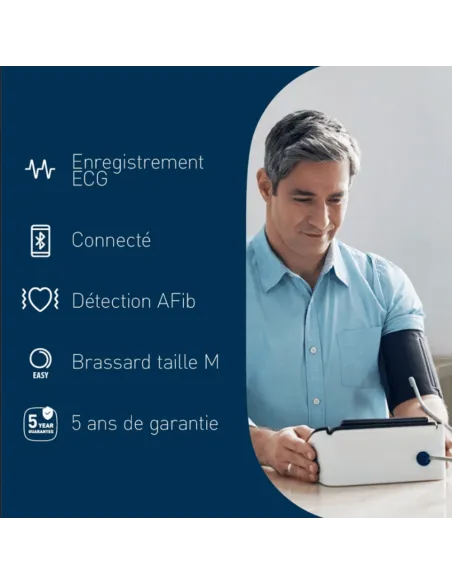 Tensiomètre électronique au bras Omron Complete - Fonction ECG intégrée