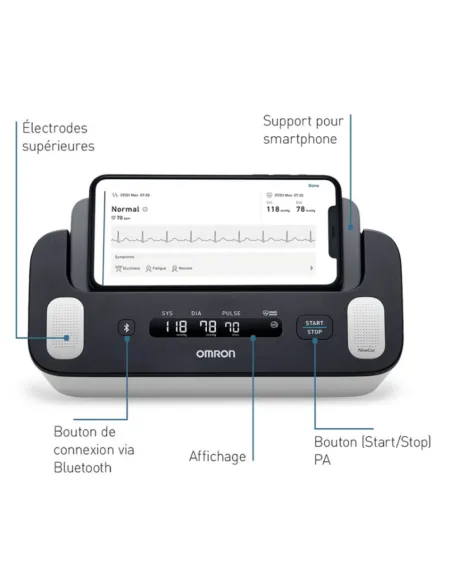 Tensiomètre électronique au bras Omron Complete - Fonction ECG intégrée
