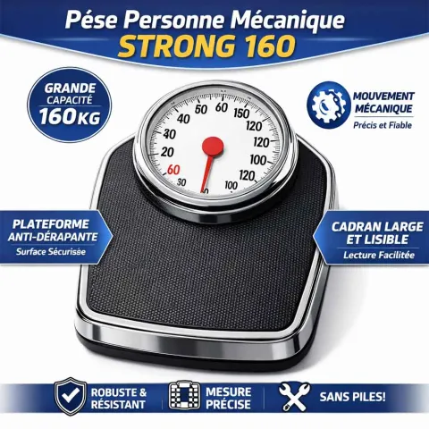 Pèse-Personne Mécanique STRONG 160 - Robustesse et Précision | LD Medical