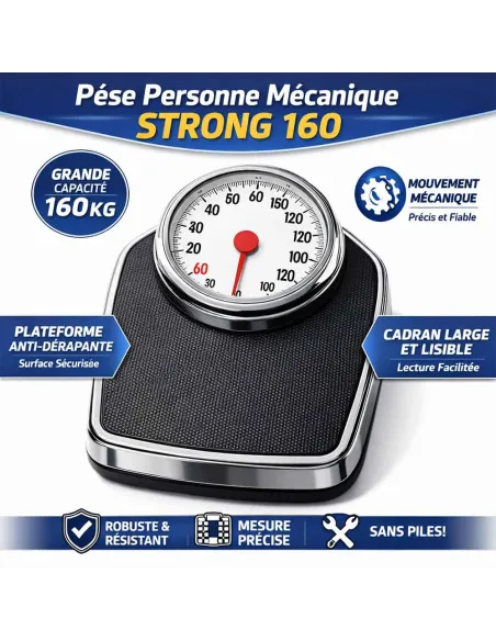 Pèse-Personne Mécanique STRONG 160 - Robustesse et Précision | LD Medical