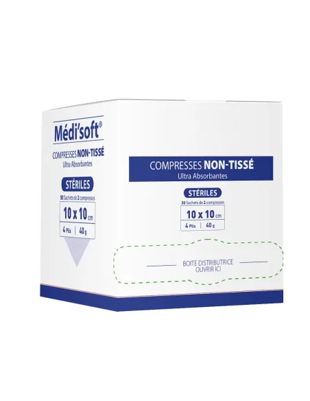 Compresses stériles non tissées 40 g/m² Sylamed - La boite -LD Medical