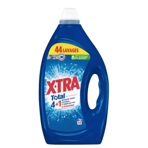Détergent liquide professionnel X-TRA Total 4en1 1,98 L pour 44 lavages