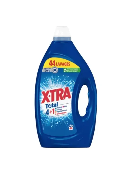 Détergent liquide professionnel X-TRA Total 4en1 1,98 L pour 44 lavages