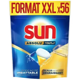 Capsules lave-vaisselle Sun Absolu tout-en-1 56 capsules