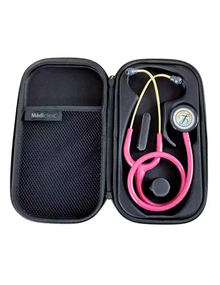 Étui stéthoscope rigide STÉTHO Protect Mediclinic – coque robuste noir graphite
