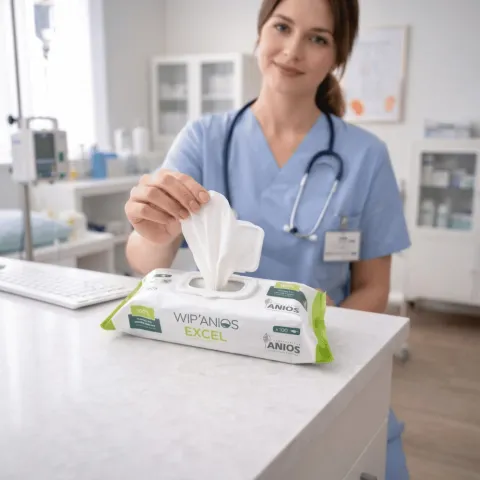 Lingettes Désinfectantes Wip'Anios Excel : Désinfection Efficace