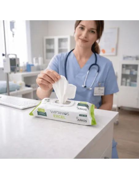Lingettes Désinfectantes Wip'Anios Excel : Désinfection Efficace