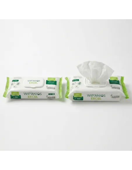 Lingettes Désinfectantes Wip'Anios Excel : Désinfection Efficace