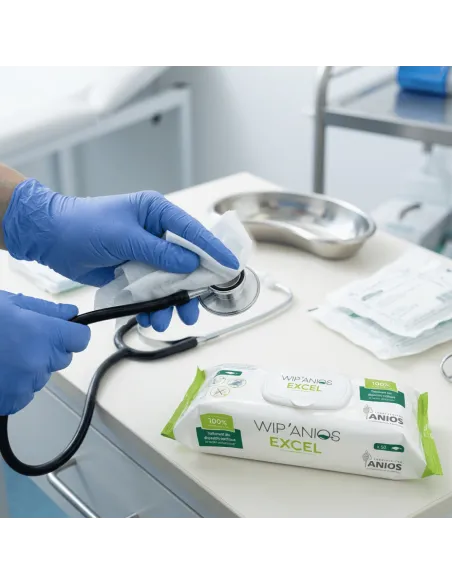 Lingettes Désinfectantes Wip'Anios Excel : Désinfection Efficace