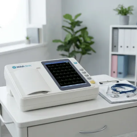 ECG 3 pistes avec interprétation écran tactile couleur 7" - MÉDICLINIC