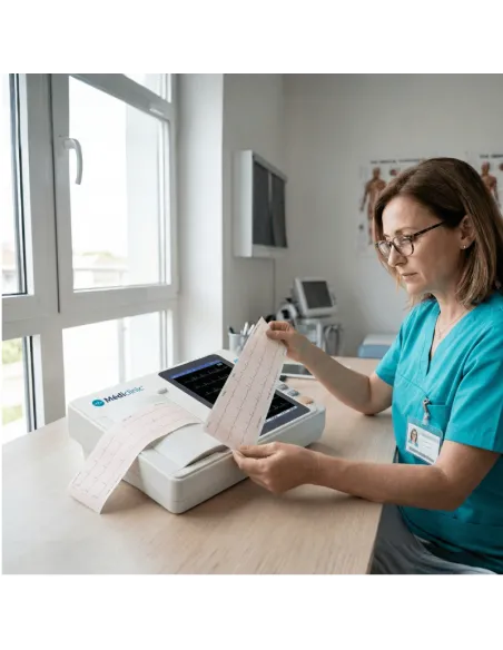 ECG 3 pistes avec interprétation écran tactile couleur 7" - MÉDICLINIC