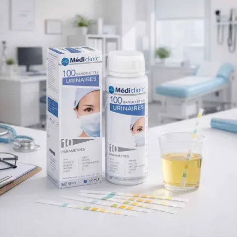 Bandelettes urinaires 10 paramètres Médi’clinic – Diagnostic rapide et fiable
