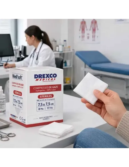 Compresses stériles de gaze hydrophile SylaFirst® - LD Medical