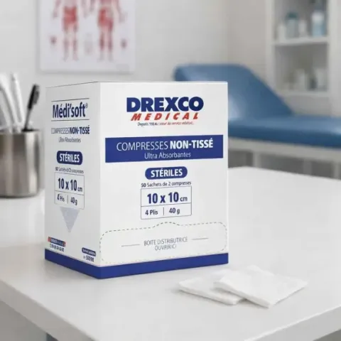 Compresses stériles non tissées 40 g/m² Sylamed - La boite -LD Medical