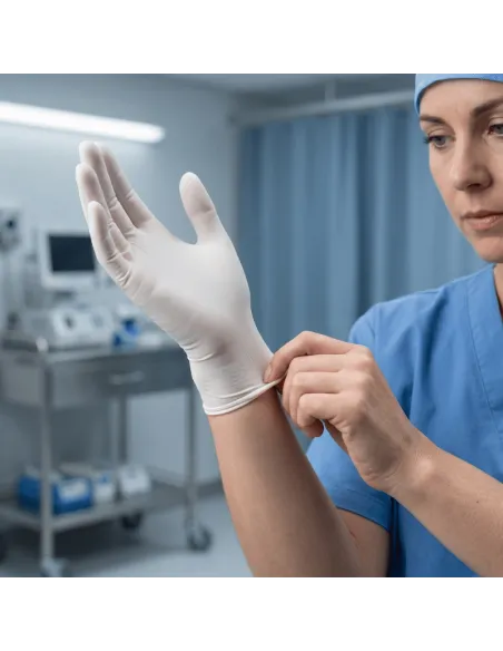 Gants Latex Chirurgicaux Stériles Très Peu Poudrés