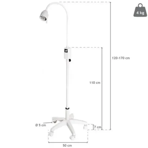 Lampe d’examen LED 3W 10 000 Lux – Mediclinic