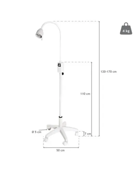 Lampe d’examen LED 3W 10 000 Lux – Mediclinic