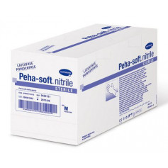 Gants d'examen Nitrile Peha-soft® Hartmann non poudrés, stériles Boite de 50 paires