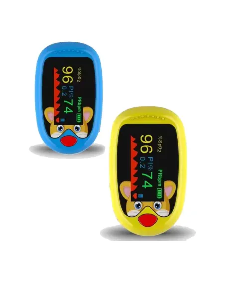 Oxymètre pédiatrique PulseKids OLED rechargeable MEDICLINIC jaune