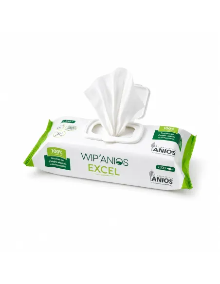 Lingettes désinfectantes WIP'ANIOS - Sachet de 100