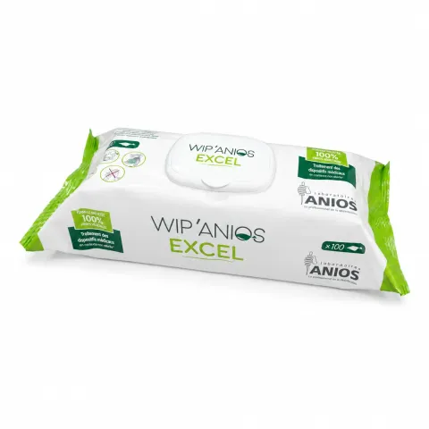 Lingettes désinfectantes WIP'ANIOS - Sachet de 100