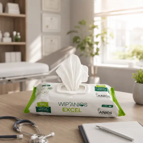 Lingettes désinfectantes WIP'ANIOS - Sachet de 100