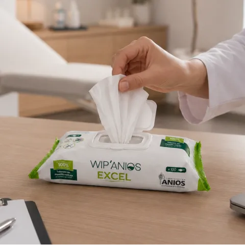 Lingettes désinfectantes WIP'ANIOS - Sachet de 100