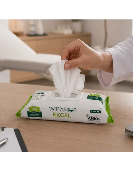 Lingettes désinfectantes WIP'ANIOS - Sachet de 100