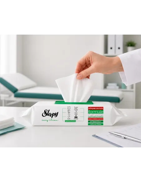 Lingettes nettoyantes sleepy easy clean savon blanc situation