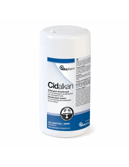 Lingettes désinfectantes Cidalkan couvercle fermé
