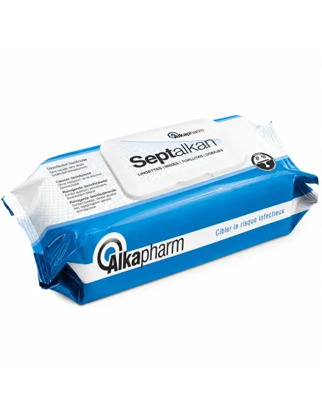 Lingettes désinfectantes Septalkan sachet fermé