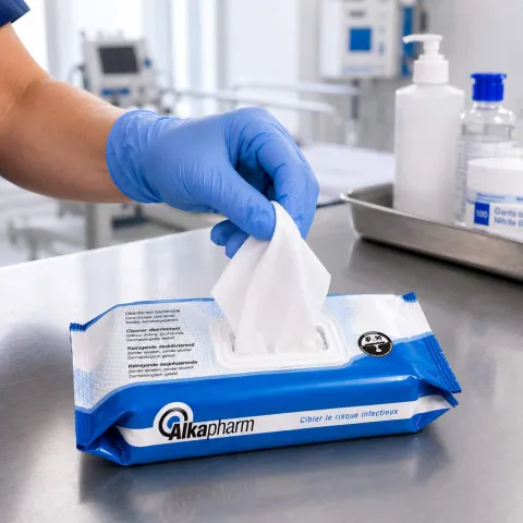Lingettes désinfectantes Septalkan utilisation