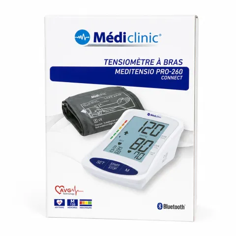Tensiomètre bras Bluetooth Meditensio Pro-260 Connect