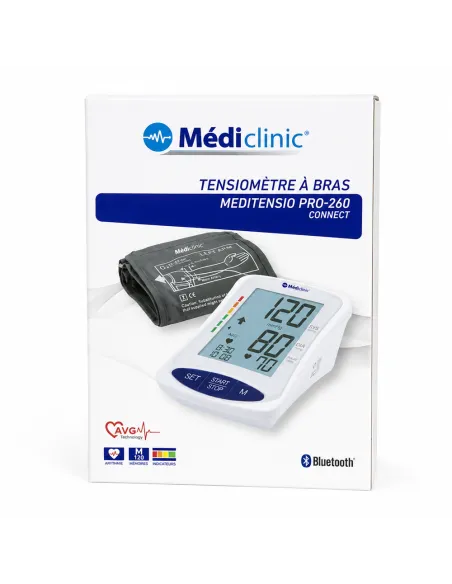 Tensiomètre bras Bluetooth Meditensio Pro-260 Connect