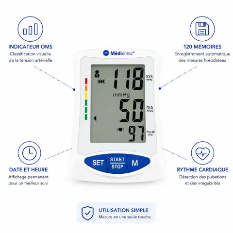 Tensiomètre bras Bluetooth Meditensio Pro-260 Connect
