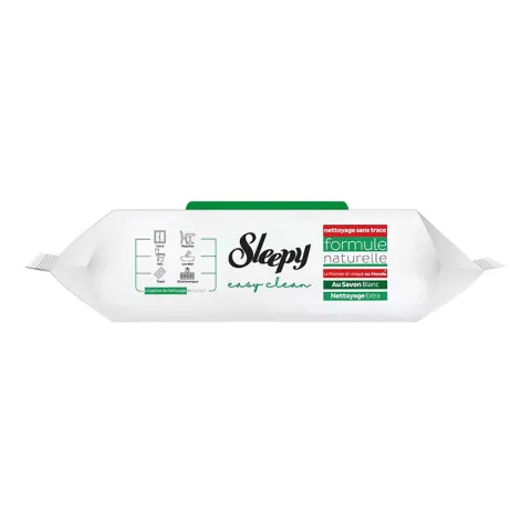SLEEPY EASY CLEAN SAVON BLANC LINGETTES NETTOYANTES 100 LINGETTES