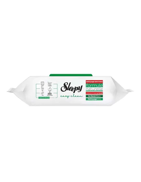 SLEEPY EASY CLEAN SAVON BLANC LINGETTES NETTOYANTES 100 LINGETTES
