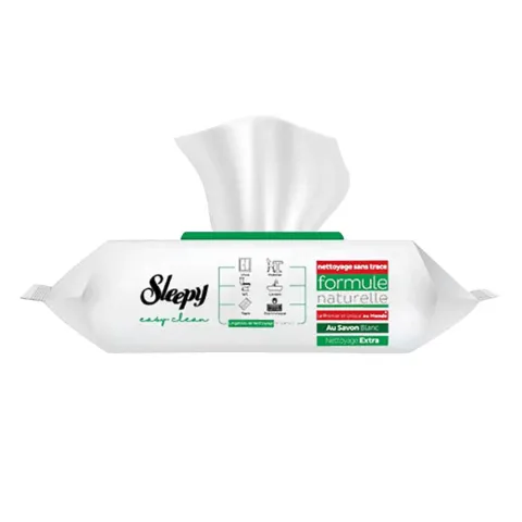 SLEEPY EASY CLEAN SAVON BLANC LINGETTES NETTOYANTES 100 LINGETTES