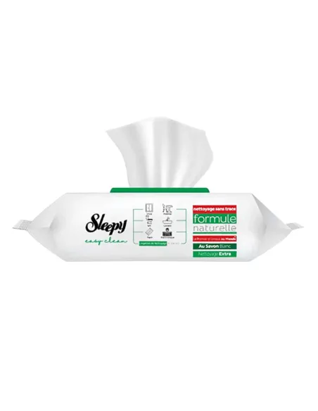 SLEEPY EASY CLEAN SAVON BLANC LINGETTES NETTOYANTES 100 LINGETTES