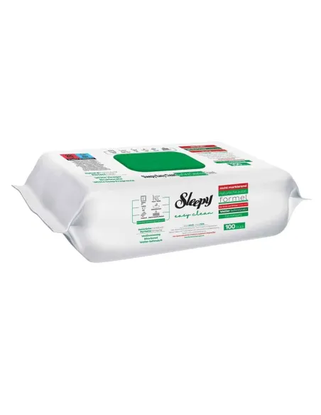 SLEEPY EASY CLEAN SAVON BLANC LINGETTES NETTOYANTES 100 LINGETTES