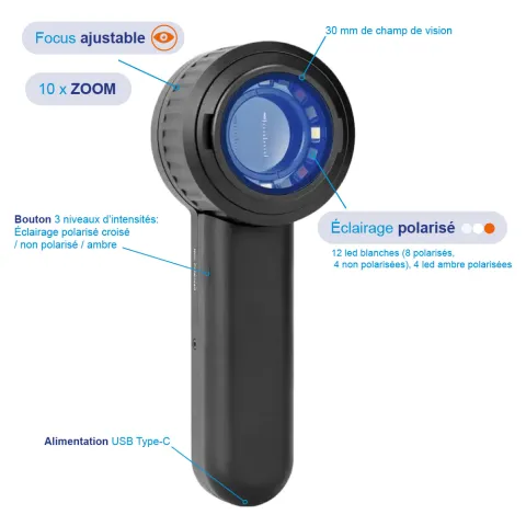 PACK DERMA MED30 NOIR + LAMPE DE WOOD