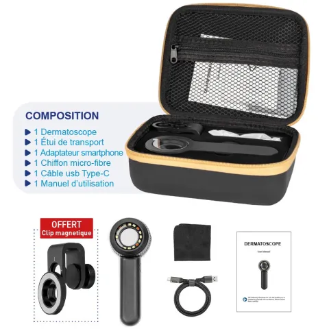 PACK DERMA MED30 NOIR + LAMPE DE WOOD
