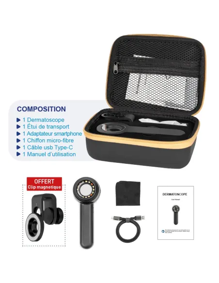 PACK DERMA MED30 NOIR + LAMPE DE WOOD