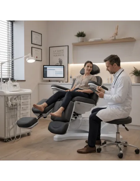 Fauteuil podologie Sigma 3 Mediclinic pack avec tabouret