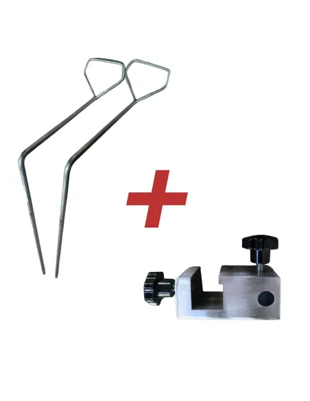 ETAUX DE FIXATION + ETRIERS EN ACIER INOXYDABLE - DIVAN GYN MED