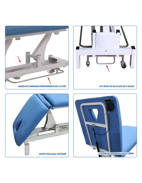 Divan d'examen Delta 55 électrique MEDICLINIC pack 2 plans