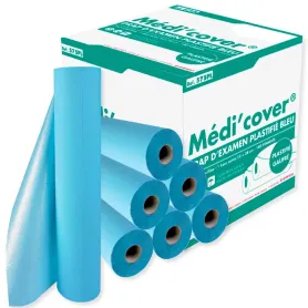 Draps d'examen plastifiés MEDICLINIC 6 rouleaux 50x38 cm